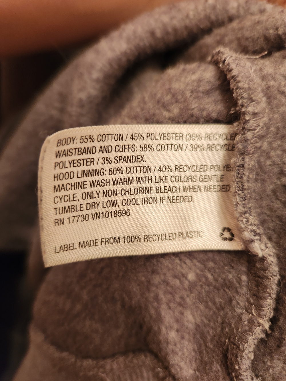 Goodfellow & Co Gray Mens Gray And Black Hoodie Size L - Picture 4 of 5